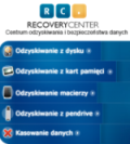 Odzyskiwanie danych z dysku Recovery Center